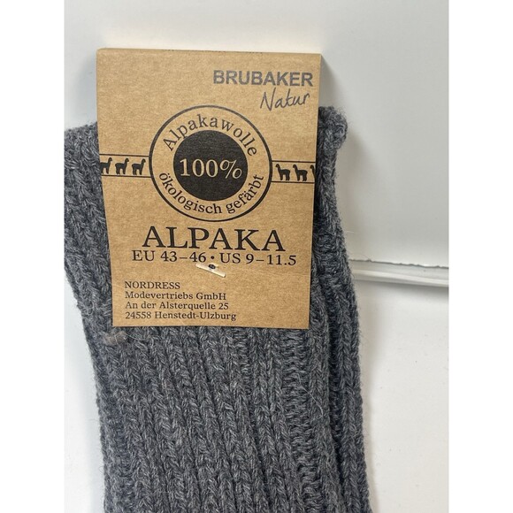 Brubaker Natur Alana Socks In Gray Sz 9-11.5 New - Picture 5 of 7